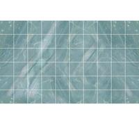 Autocollants muraux imitation carrelage pour la cuisine et la salle de bains – 60 autocollants imitation carrelage en ciment et marbre bleu de la marque Ofradia – 60 autocollants de 15 x 15 cm