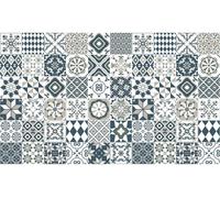 Autocollants muraux imitation carrelage pour la cuisine et la salle de bains – 60 autocollants Jeromea Azulejos – 60 autocollants de 20 x 20 cm