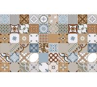 Autocollants muraux imitation carrelage pour la cuisine et la salle de bains – 60 autocollants style Azulejos Macarena – 15 x 15 cm