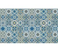 Autocollants muraux imitation carrelage pour la cuisine et la salle de bains – 60 autocollants style Azulejos Lido – 15 x 15 cm