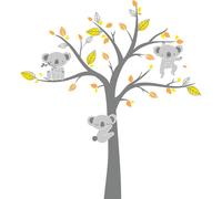 Autocollants muraux – Koalas sur l'arbre du bonheur – Autocollants adhésifs – 160 x 120 cm