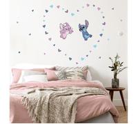 Autocollants muraux - KOMAR - Stitch in Love - 50x70 cm - Réutilisables - Résistants à la décoloration