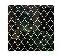 Autocollants muraux miroir 3D 17/32/58 pièces, bricolage, diamants, losange, acrylique, surface miroir, autocollants muraux, décoration de salon~0334