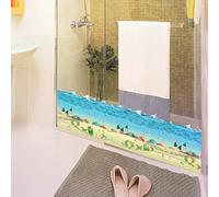 Autocollants muraux motif poissons et vie marine pour chambre d'enfant, salle de bain, décoration d'intérieur, imperméables, pour plinthes et toilettes~01493