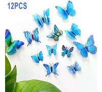 Autocollants muraux papillons 3D, mariage