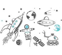 Autocollants muraux, pour enfants, ensembles, grands