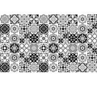 Autocollants muraux pour la cuisine et la salle de bains – 60 autocollants imitation carreaux de ciment, style azulejos, Hilena – 60 autocollants, 20 x 20 cm
