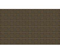 Autocollants muraux pour la cuisine et la salle de bains – 60 autocollants résistants au motif de carreaux de ciment orientaux – 60 autocollants de 20 x 20 cm