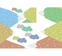 Autocollants muraux scandinaves pour enfants de dipaka, 100 x 150 cm