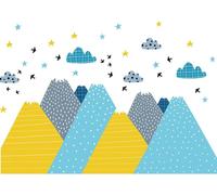 Autocollants muraux scandinaves pour enfants, Kriska, 120 x 180 cm