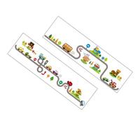 Autocollants Muraux Voitures et Trains 2 Feuilles Pvc