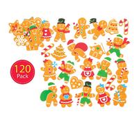 Autocollants Noël en mousse - 120 pièces