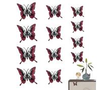 Autocollants Papillon 3D 12 Pièces Décorations Halloween Maison