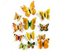 Autocollants Papillon 3D Magnet Multi - 12 Pièces