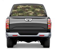 Autocollants perforés for fenêtre arrière, toile de camouflage, impression camouflage, camionnettes, autocollant de fenêtre arrière, décor graphique, film de fenêtre en vinyle adapté à la plupart des