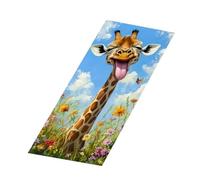 Autocollants Poubelle Extérieure Drôles Grand Motif Animal De Ferme Coloré | Étiquettes Décoratives Girafe Pour Conteneur À Déchets Pour Garage Rue Ruelle Patio Arrière-Cour Trottoi