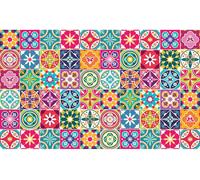 Autocollants pour carrelage pour la cuisine et la salle de bain – 60 autocollants, motif Azulejos Ana Clara – 60 autocollants, 15 x 15 cm