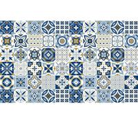 Autocollants pour carrelage pour la cuisine et la salle de bains – 60 autocollants Gallia Azulejos – 60 autocollants de 15 x 15 cm