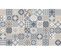 Autocollants pour carrelage pour la cuisine et la salle de bains – 60 autocollants GEOLINA imitation carrelage – 60 autocollants 15 x 15 cm