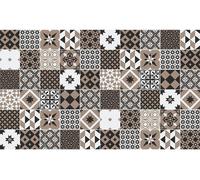 Autocollants pour carrelage pour la cuisine et la salle de bains – 60 autocollants imitation carrelage ciment de style Azulejos Richario – 60 autocollants, 20 x 20 cm