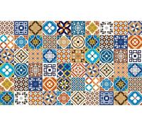 Autocollants pour carrelage pour la cuisine et la salle de bains – 60 autocollants Millo imitation carrelage – 60 autocollants 15 x 15 cm