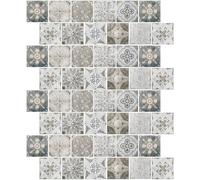 Autocollants pour Carrelage Vintage 48 Pièces Pvc Autocollants