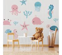 Autocollants pour enfants Animaux marins 125 x 250 cm