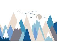 Autocollants pour enfants avec des motifs de montagnes scandinaves, Nicoka, 110 x 165 cm