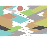 Autocollants pour enfants avec des motifs de montagnes scandinaves, par Agnieszka, 110 x 165 cm