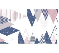 Autocollants pour enfants avec des motifs représentant les montagnes scandinaves, Arika, 110 x 185 cm