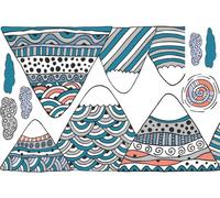 Autocollants pour enfants « Montagnes scandinaves », Aranka, 100 x 150 cm