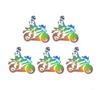 Autocollants pour moto PVC Personnalisables - Décoration Véhicule Résistante Intempéries - Design Perfectionniste 13x12.8cm(gradient)