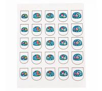 Autocollants pour ongles Rex London Fairies In The Garden (x25) Vert 0,8x0,5x0,1 cm
