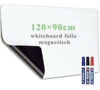 Autocollants pour tableau blanc 90 x 60 cm – Magnétiques et autocollants – Blancs, compatibles avec les marqueurs et les punaises – Pour les murs, le bureau et l'école