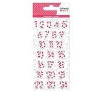 Autocollants Puffies 3D Calendrier de l'Avent Sucre d'orge - Artemio Rouge G