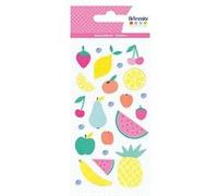 Autocollants Puffies 3D Tutti Frutti Fruits Rose G