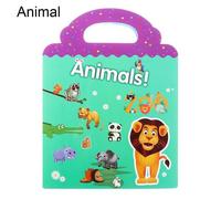 Autocollants Réutilisables Pour Enfants, Livres, Scènes, Jeu, Création, Apprentissage, Jouets Éducatifs, Dessin Animé, Zoo, Animaux Marins, Tapis, Jouets