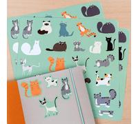 Autocollants Rex London Nine Lives (x3) Bleu 22x23x0,1 cm