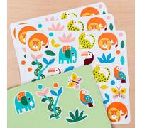 Autocollants Rex London Wild Wonders (x3) Multicolore 22x23x0,1 cm