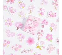 Autocollants Rose Girly Fleurs De Mars Sakura, Étiquette Scrapbooking, Papeterie Pour Journal Intime, Décor De Bureau, Diy Bricolage, 46 Pièces/Ensemble
