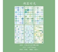 Autocollants Séries Temps Trouver Des Points Colorés, Papier Autocollant Scrapbooking Mignon, Papeterie Pour Journal Intime, Paquet De Stickers Décoratifs, Cadeau, Diy Bricolage, 6 Pièces/Paquet