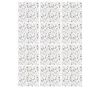| Autocollants Stickers Carrelage | Planche de 12 Stickers Carrelage - Carreaux de Ciment - Modèle TERRAZZO - Dimensions d'un Carreau : 10 x 10 cm - Salle de Bains Crédence Meubles ...