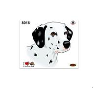 Autocollants Stickers Medi Cane Dalmata 13,5 X 16 Cm