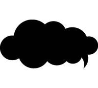 Autocollants tableau noir – autocollants muraux effaçables – BULLE2 – 75 x 150 cm