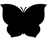Autocollants tableau noir – autocollants muraux effaçables – motif papillon – 65 x 90 cm