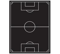 Autocollants tableau noir – autocollants muraux effaçables – terrain de football + 4 craies liquides – 150 x 115 cm