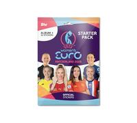 Autocollants Topps Euro 2025 pour femme - Pack de démarrage (album + 18 autocollants)