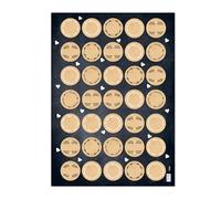 Autocollants vierges, lot de 35: Stickers ronds aspect papier kraft brun Ø 3,2 cm, à personnaliser pour mariage, cadeau, baptême, scrapbooking, étiquettes DIY, autocollants personnalisés
