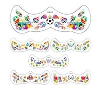 Autocollants Visage Fête | Décalcomanie Amovible Thème Football,Stickers Visage pour Fêtes | pour Femmes, Hommes, Adultes et lors du Rassemblement des Matchs de Football et des Événements Sportifs