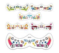 Autocollants Visage Fête,Décalcomanie Amovible Thème Football - Stickers Visage pour Fêtes - pour Femmes, Hommes, Adultes et lors du Rassemblement des Matchs de Football et des Événements Sportifs